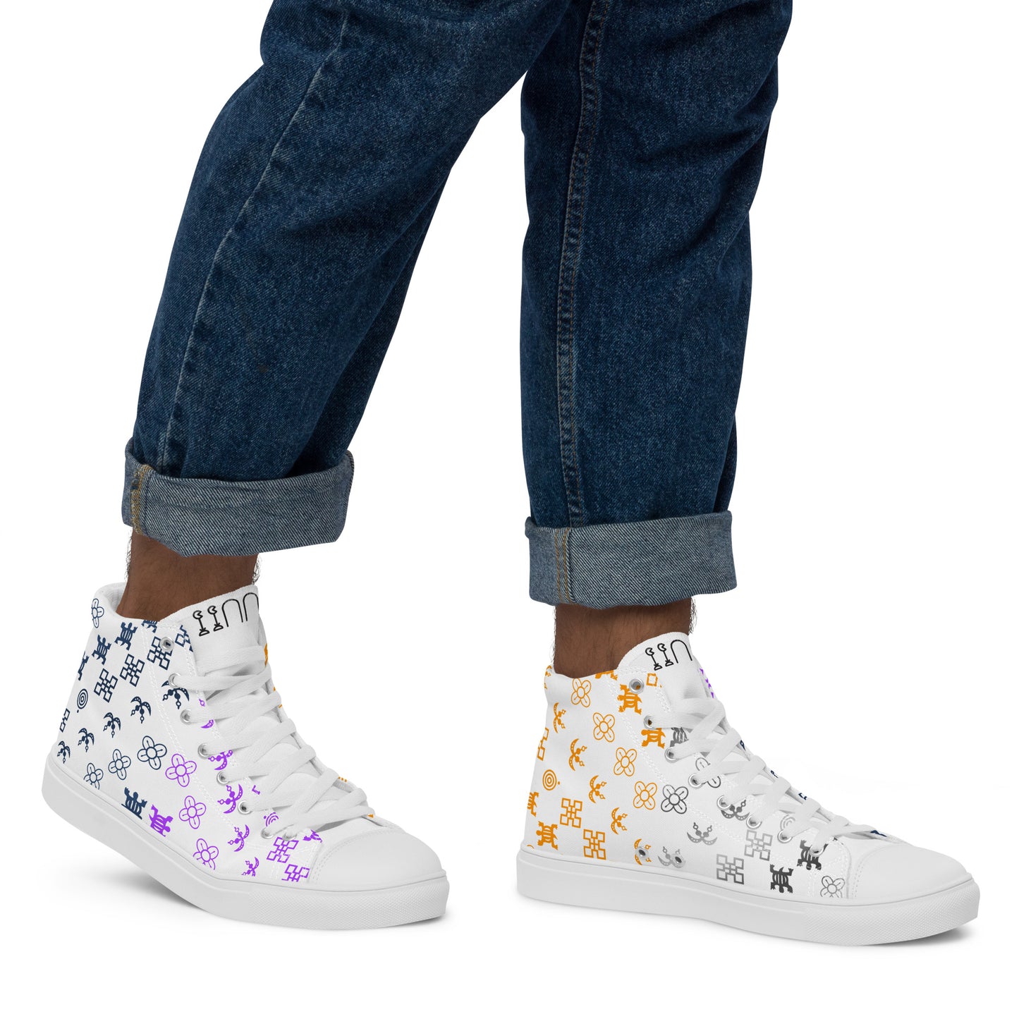 ADINKRÁS Men’s high top canvas shoes