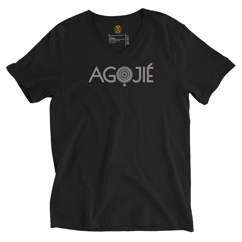 "AGỌJIE" Women V-Neck T-Shirt