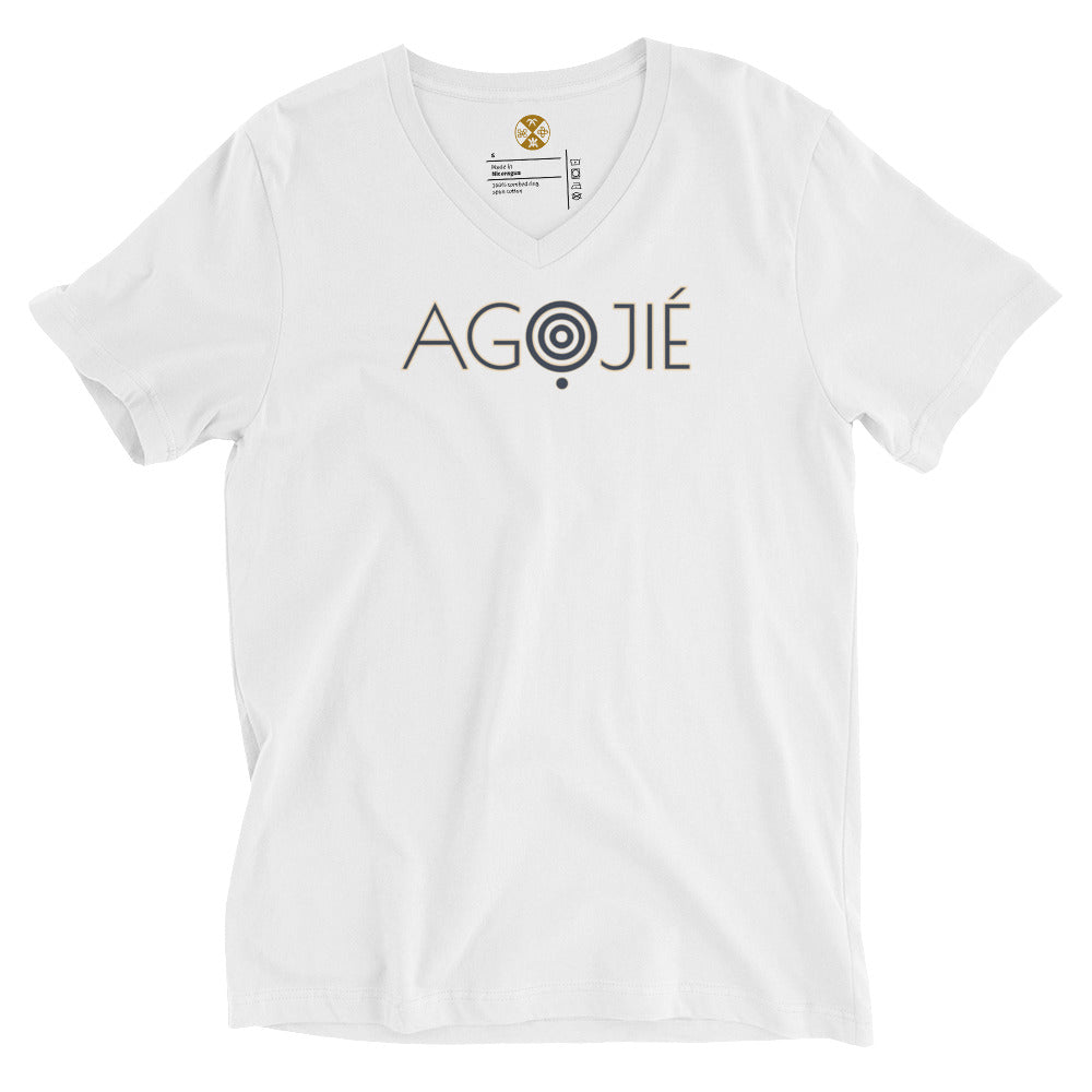 "AGỌJIE" Women V-Neck T-Shirt